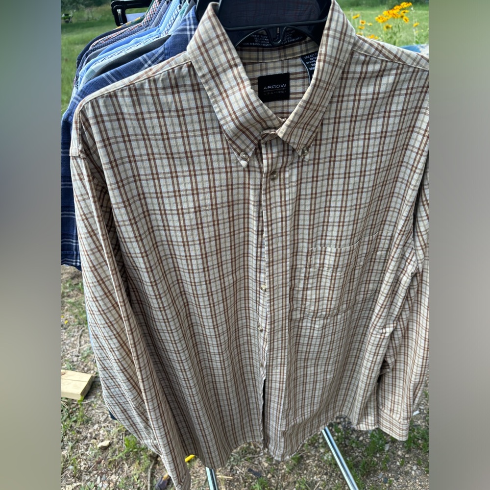 Arrow Men's Plaid Shirt - Brown